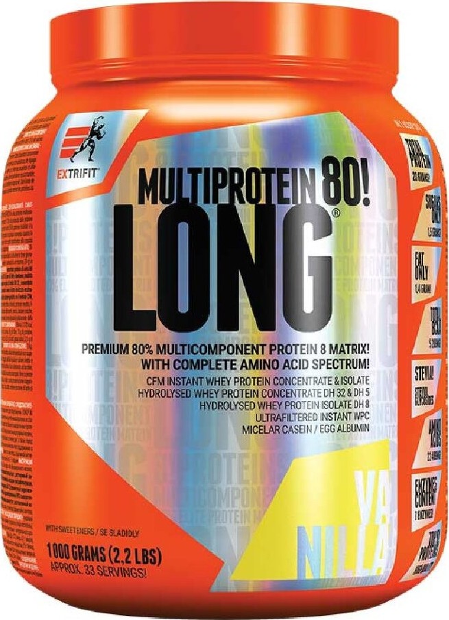 Extrifit Long 80 Multiprotein 1000g vanilka