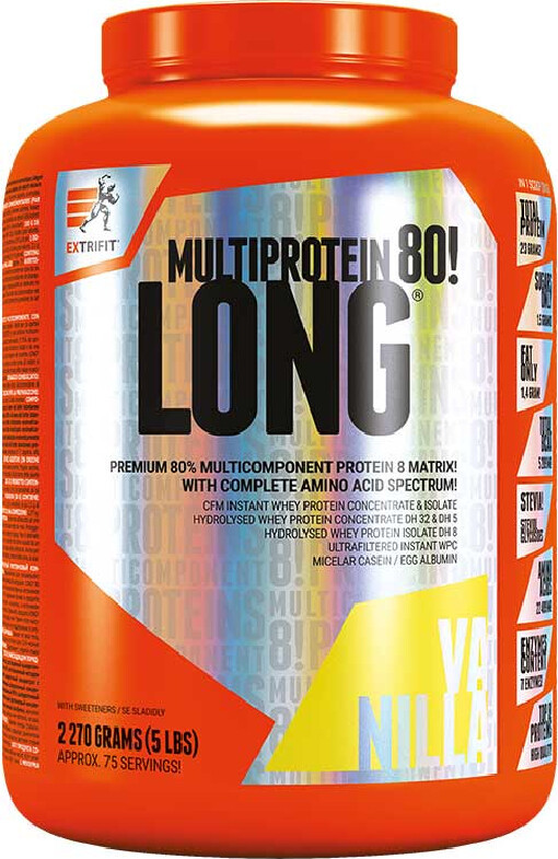 Extrifit Long 80 Multiprotein 2270 g vanilka