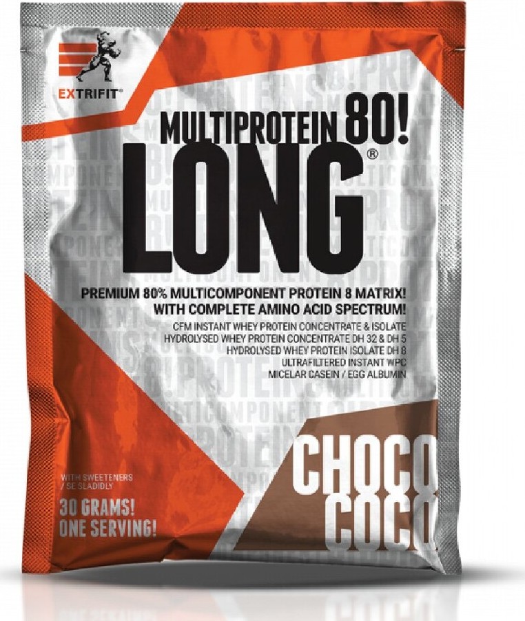 Extrifit Long 80 Multiprotein 30g čokoláda - kokos