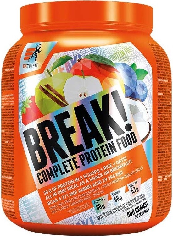 Extrifit Protein Break! 900g borůvka