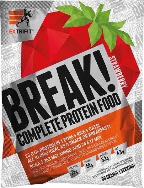 Extrifit Protein Break! 90g jahoda