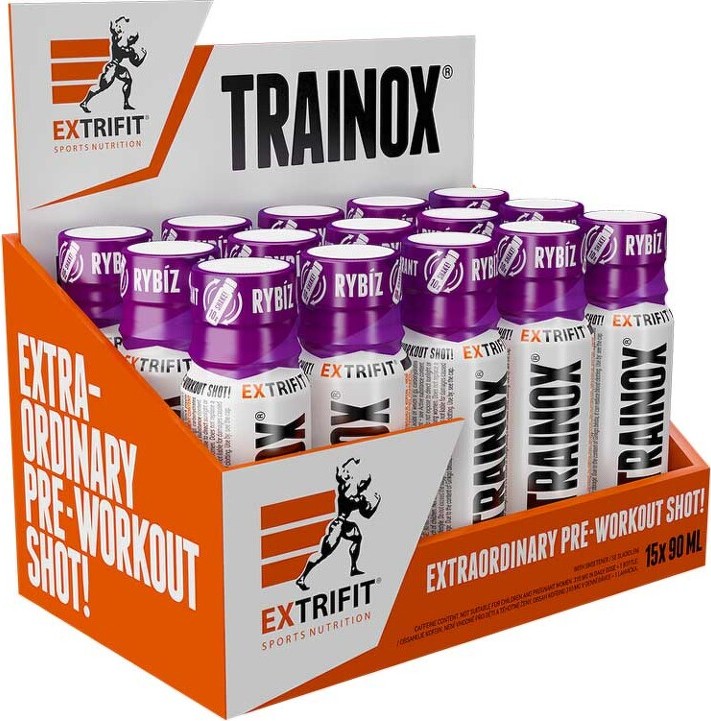 Extrifit Trainox Shot 15 x 90 ml černý rybíz