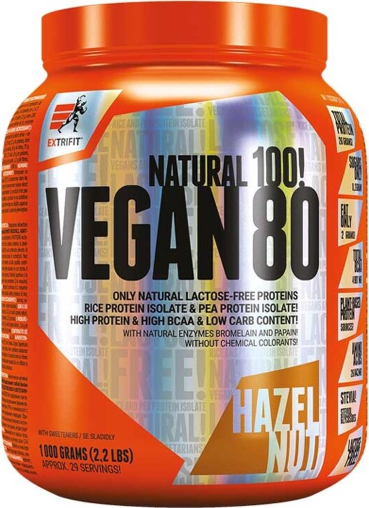 Extrifit Vegan 80 1000g hazelnut