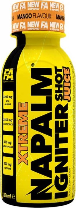 Fitness Authority Xtreme Napalm Igniter Shot 120ml mango NEW