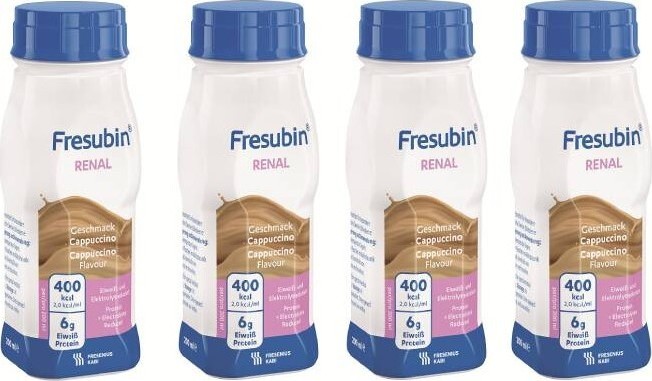 FRESUBIN RENAL PŘÍCHUŤ CAPPUCCINO POR SOL 4X200ML