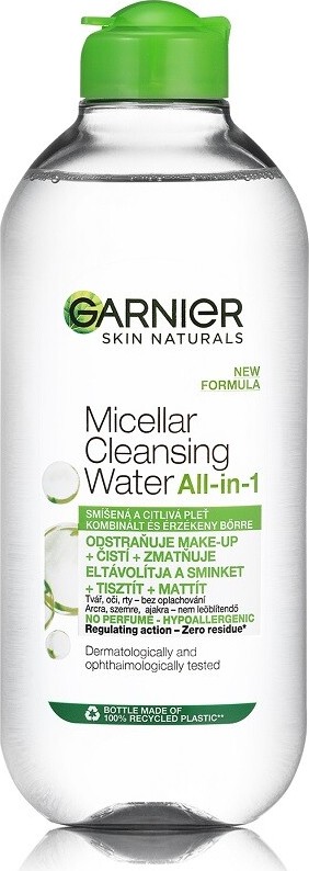 Garnier Skin Naturals micelární voda 3v1 pro smíšenou a citlivou pleť 400ml