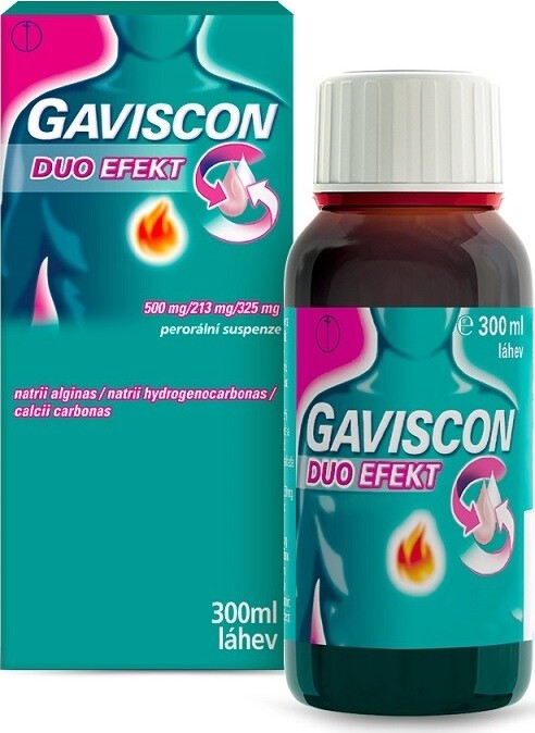 GAVISCON DUO EFEKT 500MG/213MG/325MG perorální suspenze 300ML I