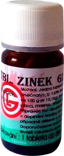 GLO Tablety Zinek 100 tablet