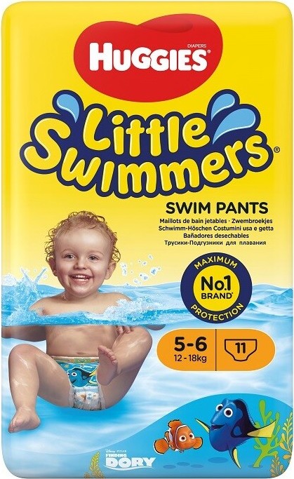 Huggies Little Swimmers vel.5-6 12-18kg 11ks do vody