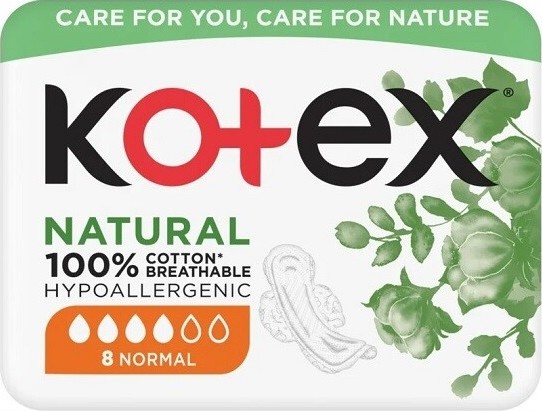 KOTEX Natural vložky Normal 8ks