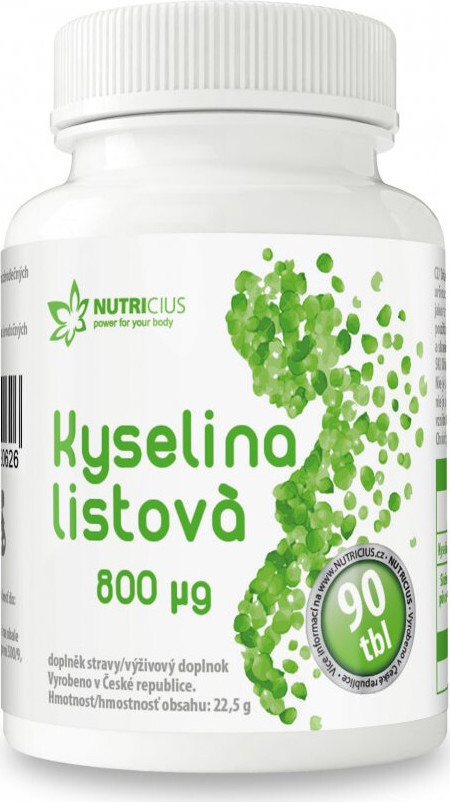 Kyselina Listová 800mcg tbl.90