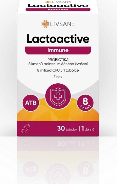 LIVSANE Lactoactive Immune PROBIOTIKA se Zn tob.30