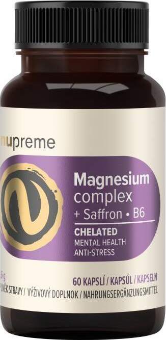 Magnesium + šafrán chelát cps.60 NUPREME