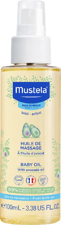 Mustela Masážní olej s avokádovým olejem 100ml