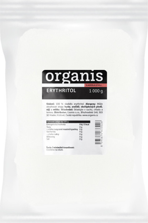 Organis Erythritol 1000g