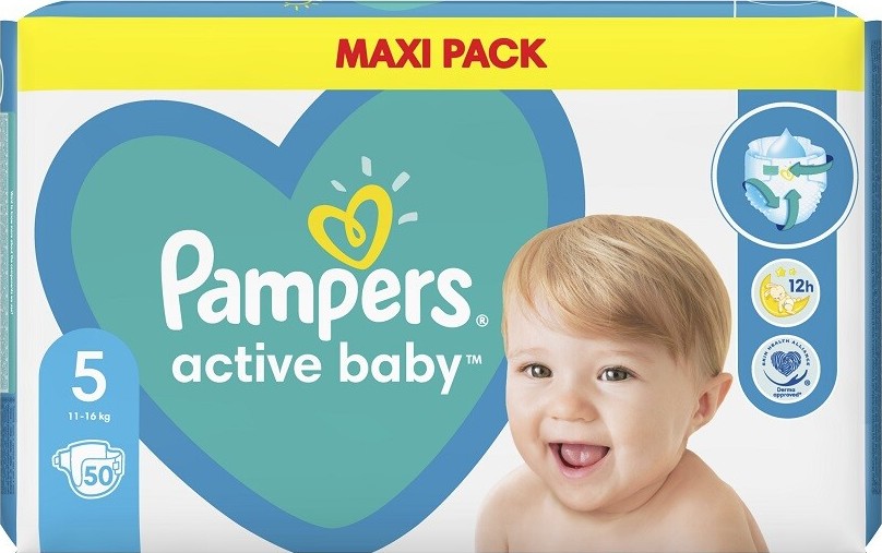 Pampers Active Baby 5 plenk.kalhotky 11-16kg 50ks