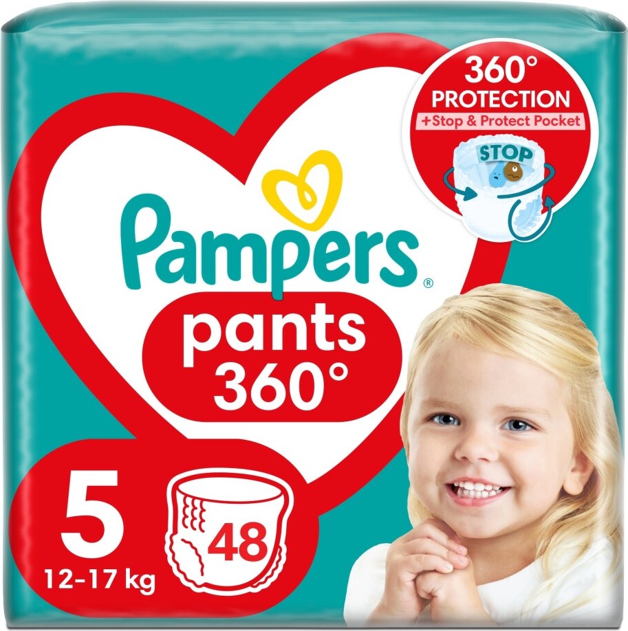 Pampers Pants 5 plenkové kalhotky 12-17kg 48ks