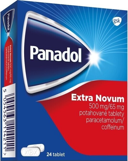 PANADOL EXTRA NOVUM 500MG/65MG TBL FLM 24 IV