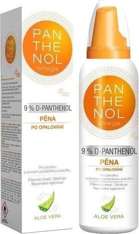 Panthenol Omega chladivá pěna po opalování s Aloe vera 9% 200ml