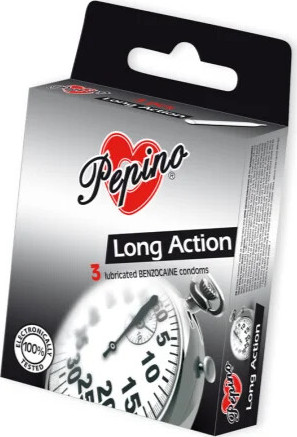 Pepino prezervativ Long Action 3ks