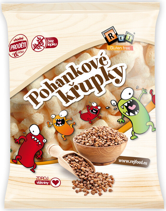 REJ Pohankové křupky bez soli (100% pohanky) 100g