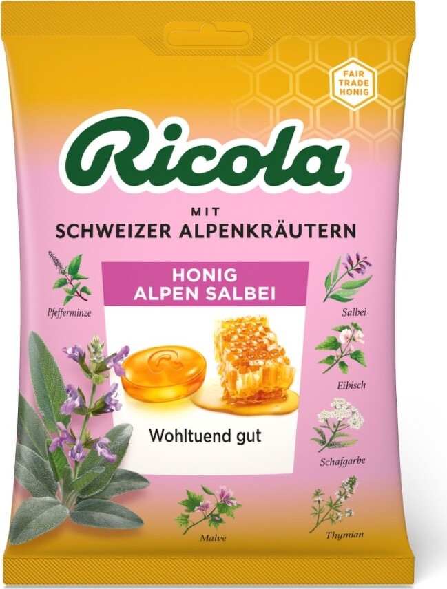 RICOLA Šalvěj s medem 75g