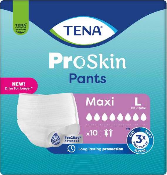 TENA Proskin Pants Maxi L Inkontinenční kalhotky 10ks