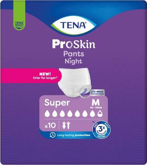 TENA Proskin Pants Night Super M Inkontinenční kalhotky 10ks