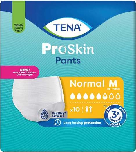 TENA Proskin Pants Normal M Inkontinenční kalhotky 10ks