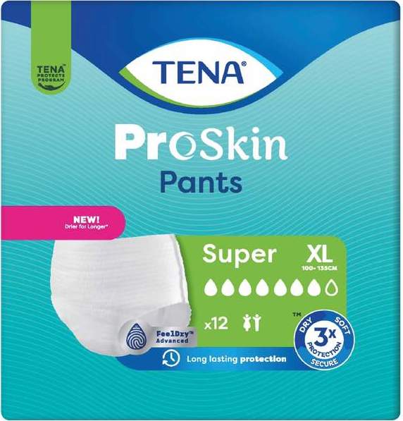 TENA Proskin Pants Super XL Inkontinenční kalhotky 12ks