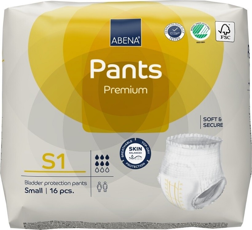 ABENA PANTS PREMIUM S1 KALHOTKY ABSORPČNÍ NAVLÉKACÍ