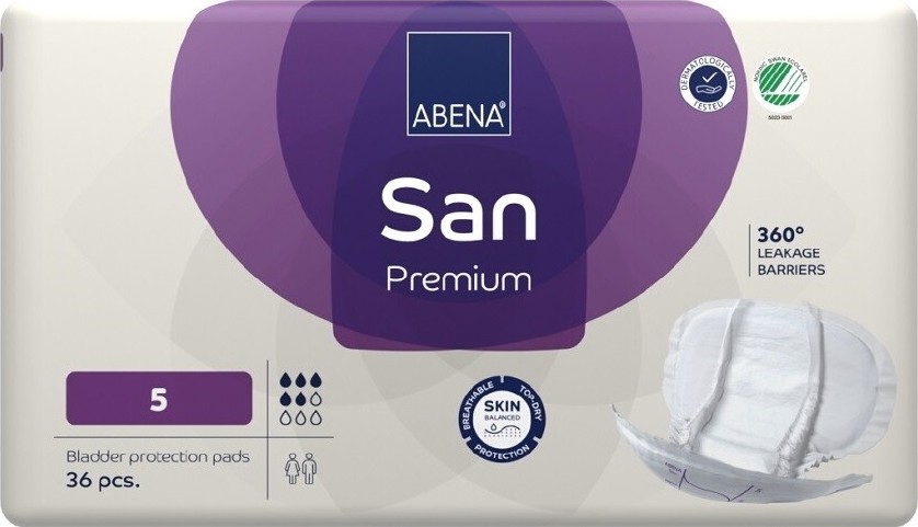 ABENA SAN PREMIUM 5 Inkont.pleny (36 ks)