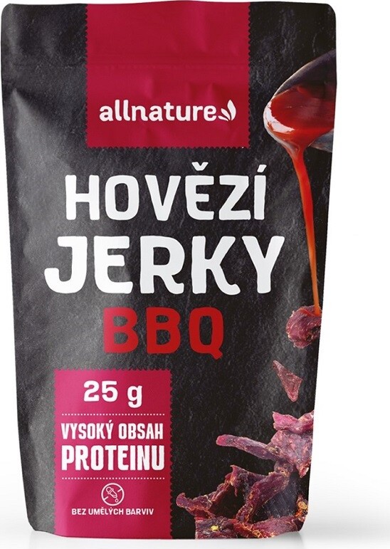 Allnature BEEF BBQ Jerky sušené hovězí maso s barbecue 25g