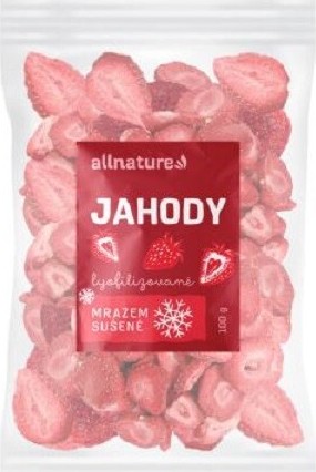 Allnature Jahody sušené mrazem 100g