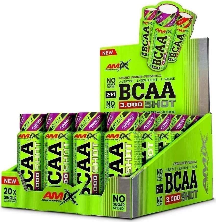 Amix BCAA 3000 Shot 20 x 60 ml forest fruits