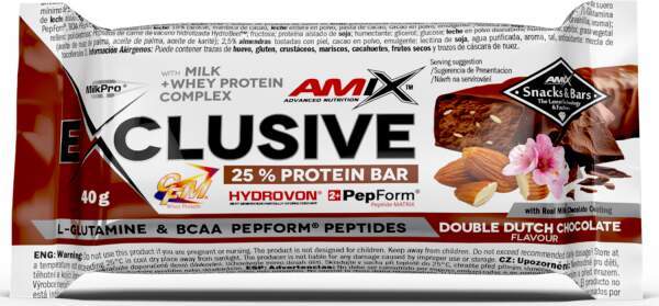 Amix Exclusive Protein Bar 40 g double dutch chocolate