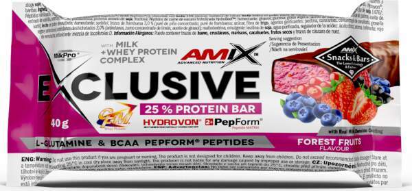 Amix Exclusive Protein Bar 40 g forest fruits