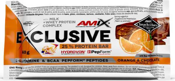 Amix Exclusive Protein Bar 40 g orange chocolate