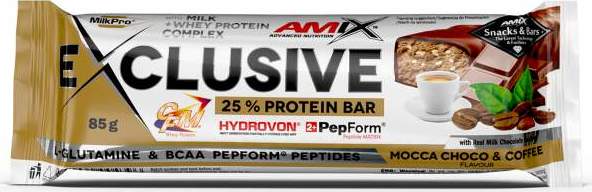 Amix Exclusive Protein Bar 85 g mocca choco coffee