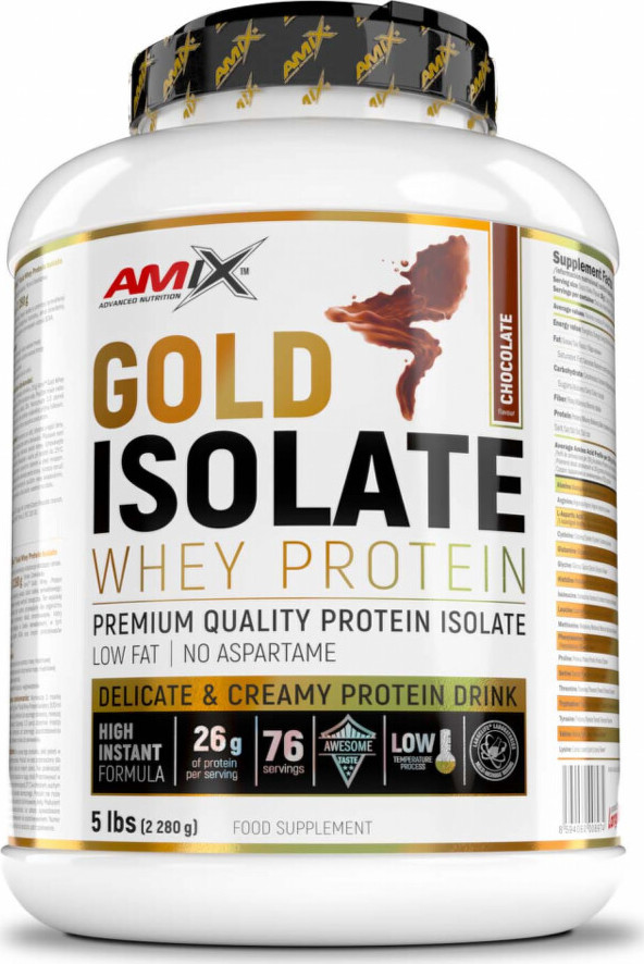 Amix Gold Whey Protein Isolate 2280 g chocolate