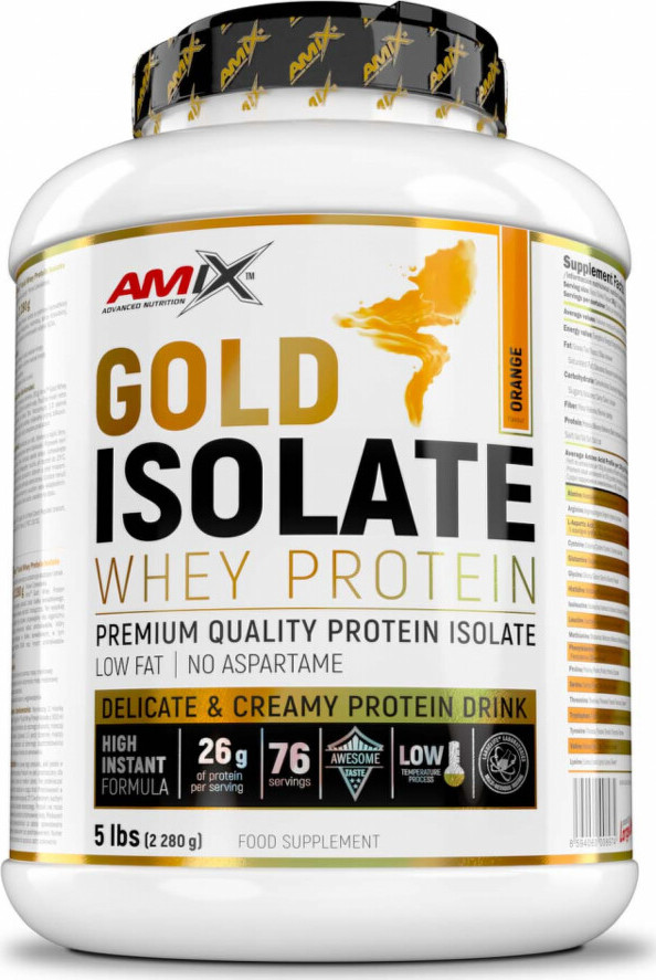 Amix Gold Whey Protein Isolate 2280 g orange