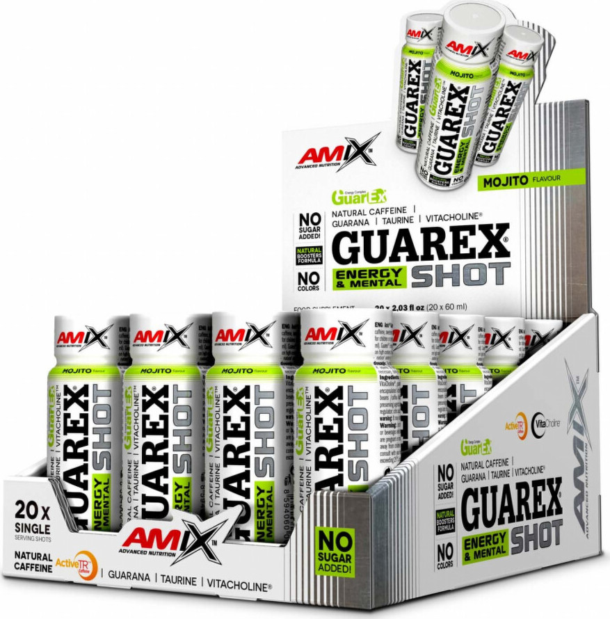 Amix Guarex Energy & Mental SHOT 20 x 60 ml mojito