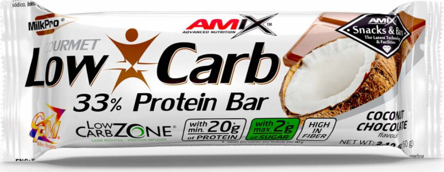 Amix Low-Carb 33% Protein bar 60 g coconut chocolate