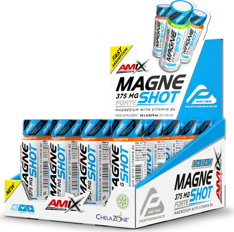 Amix Performance MagneShot Forte 375 mg 20 x 60 ml mango