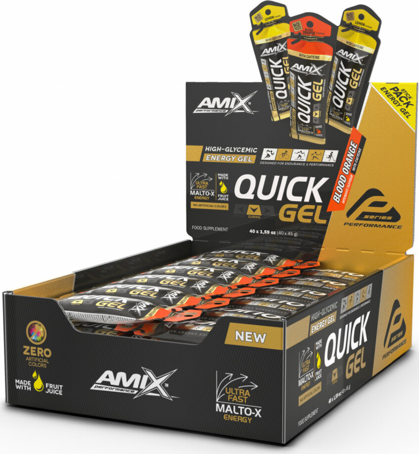 Amix Performance Quick Gel 40 x 45 g blood orange