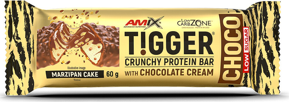 Amix Tigger Zero CHOCO Protein Bar 60 g marzipan cake