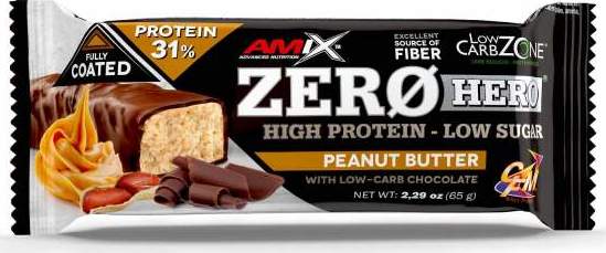 Amix Zero Hero 31% Protein Bar 65 g peanut butter