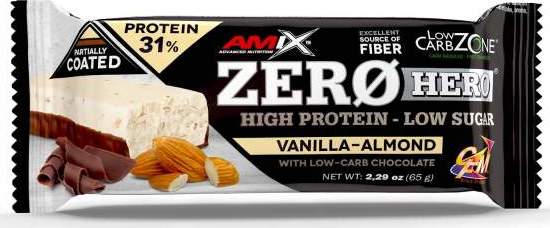 Amix Zero Hero 31% Protein Bar 65 g vanilla almond