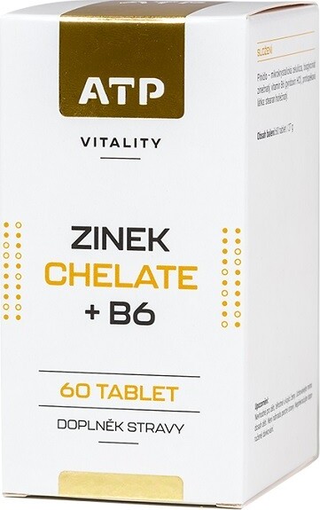 ATP Vitality Zinek Chelate + B6 60 tablet