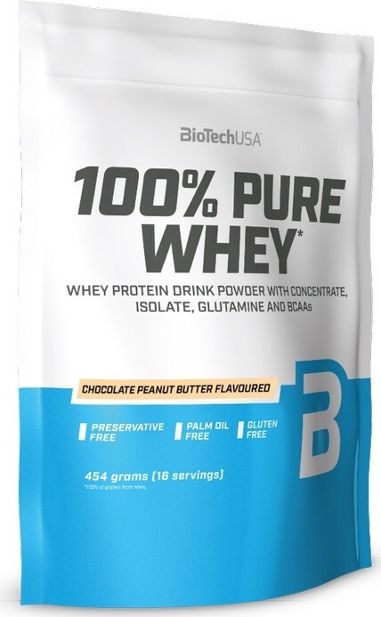 BioTech 100% Pure Whey 454g chocolate peanut butter